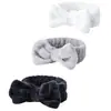 Faixa de Cabelo para Spa e Pulseiras de Pulso Combinando para Lavar o Rosto Pele Suave Laço Macio para Maquiagem Facial Faixa de Cabelo para Banho
