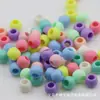 Acessórios de joias artesanais diy contas de furo grande de 10 mm contas soltas de acrílico material de cadarço de sapato fivela de sapato de roupa