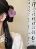 Pinza Lateral de Flor Atmosférica para Sesión de Fotos de Primavera, Pinza de Flor para Cabello con Gran Volumen, Tocado de Flor para la Cabeza a la Moda Estilo Vacaciones