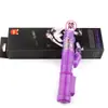 Vibrador de bola giratoria de cuentas de colores, telescópico, vibratorio, calefactor, para lamer la lengua, expansible, con rodillo oscilante, masturbador femenino, stick AV, venta al por mayor