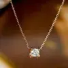 Colar de Cabeça de Touro de Alta Qualidade Marca K para Mulheres Corrente da Clavícula Corrente V Banhado a Ouro Ouro Rosa 18K Moda de Luxo Leve Simples Fábrica Dropshipping