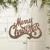 Enfeites de Casa de Rena com Glitter de Natal Decorações de Natal Decorações de Árvore de Natal Suprimentos de Atmosfera Atacado