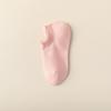Calcetines sin costuras de algodón puro para mujer, calcetines tobilleros de primavera y verano, color liso, borde suave, absorbentes de sudor, calcetines cortos, estilo japonés, color caramelo, combinan con todo, calcetines invisibles