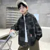 Casaco jeans infantil masculino primavera e outono 2024 estilo coreano costura nas costas crianças moda rua crianças roupas de primavera corta-vento moda 5-13 anos