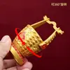 Enfeite Balde de Dinheiro Cabeça de Dragão, Balde de Riqueza e Tesouro, Armazenamento de Lingotes, Item Decorativo para Sala de Estar e Mesa de Escritório, Enfeite Artesanal Atrai-Fortuna