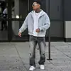 Estación Independiente 2026 Verano Hombres Estilo Americano Rasgados Modernos Pantalones de Mezclilla Versátiles Elegantes Para Viajar Casuales Pantalones Al Por Mayor