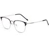 Popular en línea 3389 montura de gafas retro metal redonda gafas ópticas montura de gafas para miopía ultraligera montura de gafas para hombre