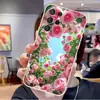 Adecuado para funda de teléfono Samsung S26 Ultra, funda protectora A57, funda suave de TPU floral rosa S24, funda de cielo azul S25 PLUS