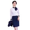 Camisa de Commuter de Moda Nueva de Primavera para Mujer con Diseño de Mariposa y Corbata Ol Blanca Cuello Blanco Camisa Interior para el Lugar de Trabajo para Mujer