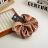 Alta calidad Tamaño Grande Diámetro de 20CM Anillo para Cabello Intestino Grueso Anillo para Cabello Grande de Satén de Seda Alta Elasticidad Cuerda para Cabello Grande para Mujer