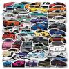 50 pegatinas de grafiti de coches deportivos de dibujos animados, pegatinas impermeables para coches de carreras, motocicletas, patinetas, equipaje y ordenadores.