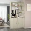 Mueble Divisor de Sala de Estar Moderno Sencillo Gabinete para Recibidor Gabinete Doble Cara para Pasillo Zapatero Estantería para Libros en Casa Gabinete de Almacenamiento