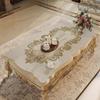 Mantel de mesa de centro de estilo europeo con forma especial, impermeable y resistente al aceite, no lavable, de cuero de alta calidad, para comedor.