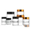 Pote de vidro transparente 30g frasco de creme de vidro frasco de creme 15ml frasco de creme de vidro fosco 50g