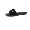 Zapatillas estilo Chanel de estilo francés para mujer, atuendo de verano 2025, nuevo estilo, moda de celebridad de internet, sandalias planas de playa con pedrería