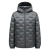 Chaqueta de plumón para hombre 2026 Otoño/Invierno 90% plumón de pato Chaqueta de plumón ligera para jóvenes con capucha Casual Cálida Abrigo para ir al trabajo
