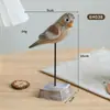 Adornos creativos de pájaros simulados retro americanos decoraciones para el hogar sala de estar mesa de café escritorio manualidades juego de 6 piezas