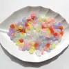 Contas Acrílicas Translúcidas Foscas Pétala de Folha Adorno para Cabeça Anel de Cabelo Brincos Material para Miçangas Artesanais DIY Venda por Atacado