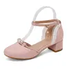 2025 Nuevos Zapatos de Princesa Estampados Baotou Zapatos de Hada 30-43 Estilo Chino Cheongsam Dinastía Han Sandalias Huecas Zapatos de Exportación