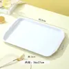 Múltiples bandejas plásticas antideslizantes comerciales, bandejas rectangulares de comida rápida estilo chino, platos rectangulares para hamburguesas de cantina de hotel KFC