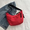 Bolso bandolera de hombro de color sólido simple y moderno para mujer 2024 principios de primavera nuevo estilo coreano bolso casual bolso dumpling para mujer que combina con todo