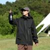 Chaqueta deportiva holgada con capucha para exteriores, resistente al viento, de manga corta, estilo Bird Home, primavera y otoño, para hombre y mujer, 2024