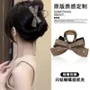 Pinza para el pelo de terciopelo flocado negro de moda de alta gama, accesorios para el pelo de pinza de tiburón para mujer, nuevo para otoño e invierno coreano