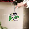Chaveiro Elemento 67 Roubo Cerebral Transfronteiriço Padrão Pingente Acrílico Liso Pingente Plano para Mochila
