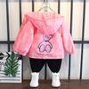 Casaco Infantil Primavera e Outono 2025 Novo Roupas de Carga Infantil Casaco de Primavera para Meninas Estilo Ocidental Moderno Roupas Infantis