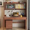 Escritorio de Madera Maciza Nórdico Moderno Simple para Hogar Sala de Estar Dormitorio Escritorio de Computadora Multifuncional para Estudiantes Mesa de Estudio con Tablero Perforado
