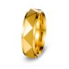 Anillo Punk Nuevo Europeo y Americano de Amazon Anillo Triangular Facetado Escalonado de 6 mm para Hombres y Mujeres Joyería para Parejas Venta al por Mayor