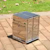 Horno de Barbacoa Plegable de Acero Inoxidable para Exteriores Mesa para Quemar Estufa de Leña para Barbacoa Estufa de Calefacción para Camping Horno de Barbacoa de Carbón Parrilla