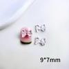 Libro Rojo popular nuevo accesorios para uñas de lazo de Princesa DIY hechos a mano para usar horquillas para uñas accesorios al por mayor