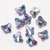 Amazon Nuevo Vidrio de Cristal 14mm Colgante Mariposa Colgante Pendientes Coloridos Collar diy Accesorios Hechos a Mano