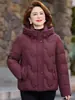 Chamarra de plumas para mujer de marca de alta gama, estilo corto, de plumón de ganso blanco, engrosada, talla extra, elegante, para mujeres petite, invierno