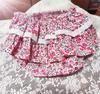 Pantalones Florales Grandes para Niña Estilo Coreano Shorts para Bebé Falda Tutú Encaje Volantes Princesa Pantalones Culotte para Niños Pequeños