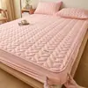 Lençol de cama impermeável acolchoado Tipo A, protetor de colchão de solteiro, capa de cama Simmons, protetor contra urina, lavável à máquina, capa de poeira espessa