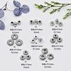 Cuentas sueltas de plata S925 hechas a mano, pulsera, collar, soporte de flores, espaciador, accesorios de joyería con cuentas vintage