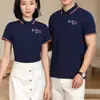 Nova Loja 4S Rede Oceano Byd Camiseta Polo Branca de Manga Curta Roupas de Trabalho Salão de Exposições Roupa de Trabalho Camiseta de Manga Meia para Homens