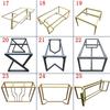 Soporte de Pata de Mesa de Tablero de Roca Personalizado Pata de Mesa de Mármol Pie de Mesa de Tablero Grande Estante de Mesa de Centro Metal Acero Inoxidable Estante de Mesa