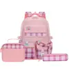 Mochila Escolar Certificada CPC con Lazo para Niñas de 1º a 6º Grado, Mochila de Gran Capacidad, Lonchera, Estuche