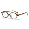 Armação de Óculos Nerd Ultra Leve com Armação Pequena Oval Tr para Mulheres, Armação para Miopia Estilo Soft Girl com Filtro de Luz Azul, Lente Espelhada Lisa Tendência