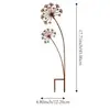 Estacas de Jardim Personalizadas, Decorações de Pátio, Arte em Metal Enferrujado para Paisagismo de Gramado Externo, Ornamentos para Plantas e Flores