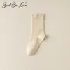Calcetines Zobaron para Mujer, Calcetines de Algodón de Verano a Media Pantorrilla, Calcetines Largos Sin Costuras de Algodón Puro Estilo Japonés, Calcetines para Mujer al por Mayor del Fabricante