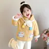 Abrigo de Lana para Niña Otoño Invierno 2026 Estilo Nuevo Elegante Ropa de Invierno para Niña Pequeña Bebé Parte Superior de Lana con Plus Terciopelo