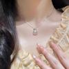 Nova Corrente para Clavícula com Pingente da Sorte em Estilo Chinês Vintage, Saco da Sorte para Dinheiro, Moda Feminina, Estilo Levemente Luxuoso, Design Único