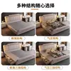 Cama de Cuero de Lujo Ligero Estilo Italiano 1.8m Cama Principal Habitación Doble Simple 1.5m Apartamento Pequeño Cama Grande de Tejido Tecnológico Moderno