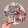 Scrunchie de Tela a Cuadros para Mujer, Liga para el Cabello Versátil Dulce y Fresca, Nuevo Accesorio para el Cabello de Personalidad Femenina