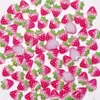 Nuevos Accesorios para Uñas con Arte de Frutas Fresa, Lindas Decoraciones de Uñas Desgastables con Gradiente Tridimensional, Pequeños Accesorios de Resina, Accesorios para DIY