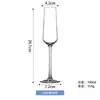 Taça de Vinho Preta Estilo Gravata Borboleta de Luxo Leve, Copo de Cristal para Restaurante, Taça para Harmonização de Casamento, Taça de Champagne Preta e Vermelha para Uso Doméstico